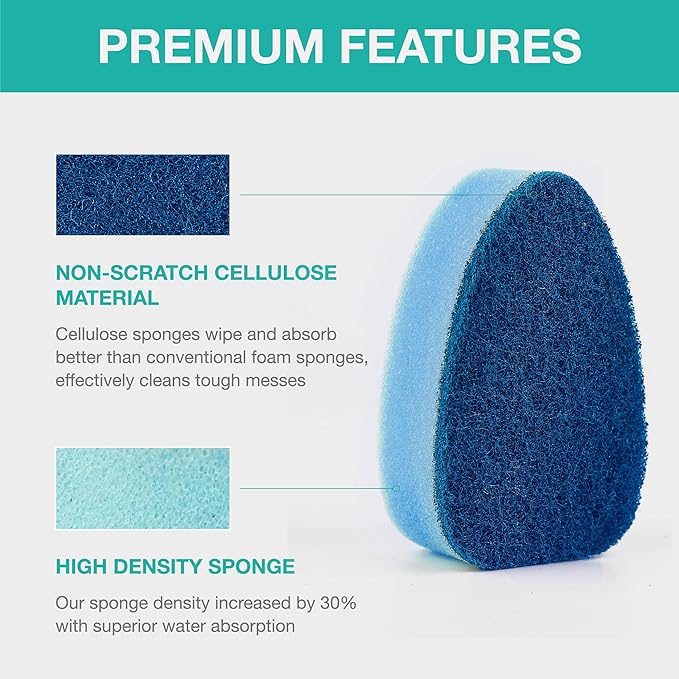 Non Scratch Dish Wand Sisal Hemp Replacement Brush Head, Plant Based Heavy Duty Scrubber Dispenser,Non Scratch Dispensing Scrubbers, Dishwashing Cleaning Supplies