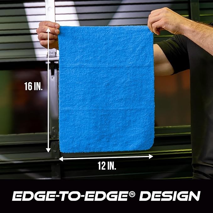 VIKING Microfiber Cloth for Car or Home 20 Pack, Edgeless Towel for Interior and Exterior Car Detailing, Multi-Purpose, Reusable Towels, Assorted, 12 Inch x 16 Inch