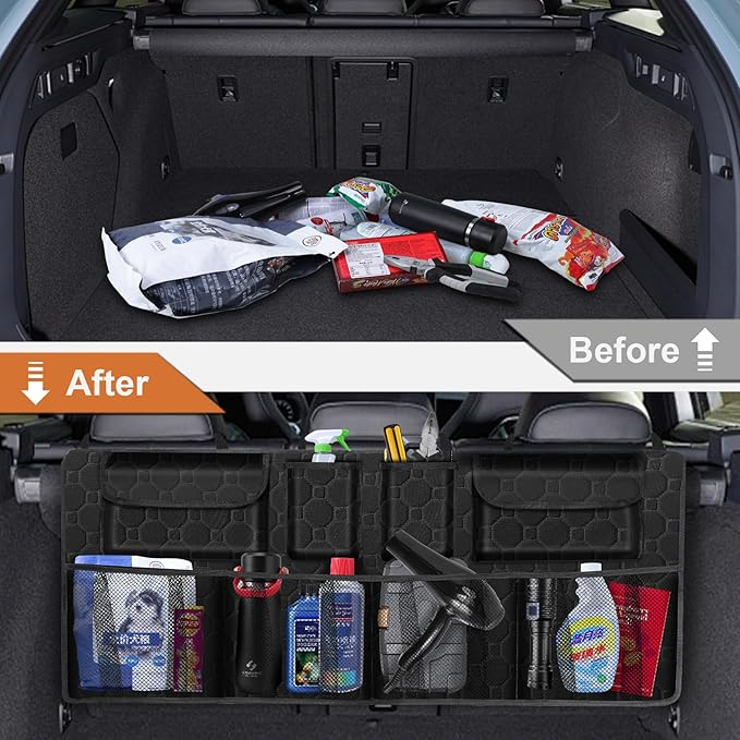 Trunk Organizer and Hanging Car Storage Organizer