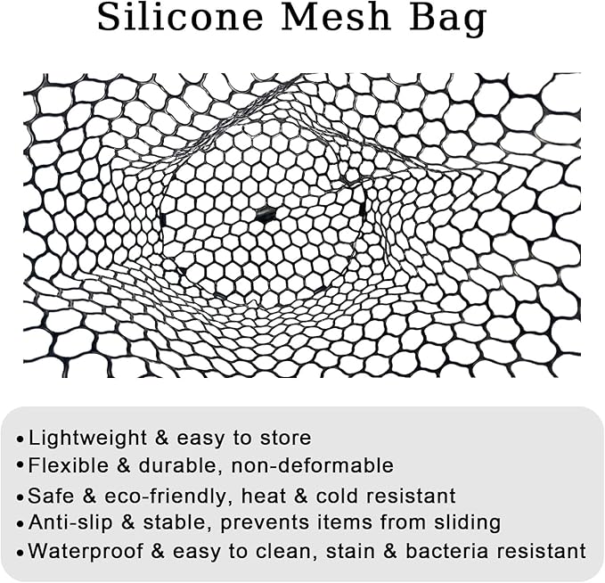 Large Fishing Net with Handle High Strength Landing Net Long Telescoping Rubber Fish Net Extendable Dip Net for Fishing Ideal for River Angling Pier Boat