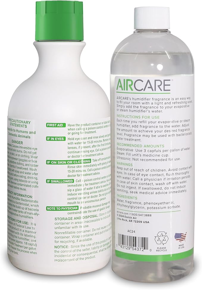 Apple Cinnamon Humidifier Fragrance and Bacteriostat Combo Pack