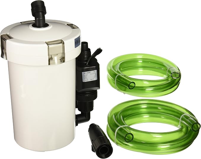 SunSun 3-Stage External Canister Filter for Aquariums & Ponds – 106 GPH Flow, Easy Setup & Maintenance – HW-602B