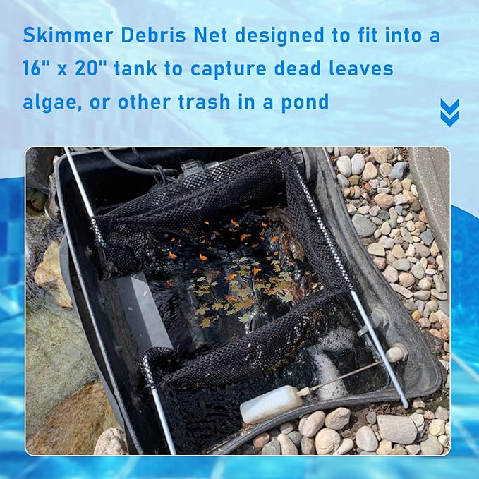 Pond Skimmer Debris Net Compatible with Aquascape 09015 Classic Standard Skimmer, for Small and Medium Ponds, 6" Standard Debris Net, Part Number 29146