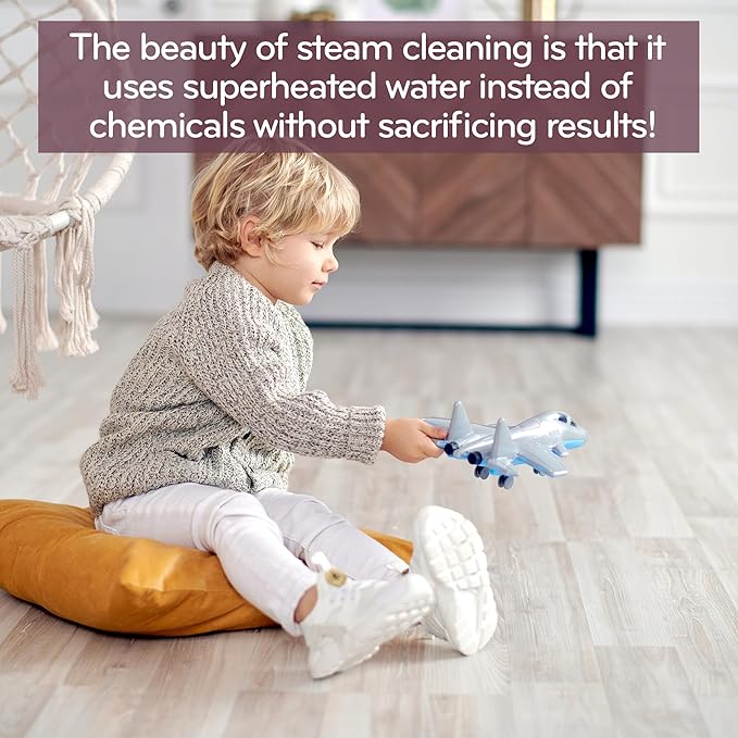 H2O HD Steam Mop & Handheld Steam Cleaner | 3-in-1 Floor Steamer | 1500W Power & 450ml Removable Tank | Foldable Storage | Hardwood, Tile & Laminate Cleaner