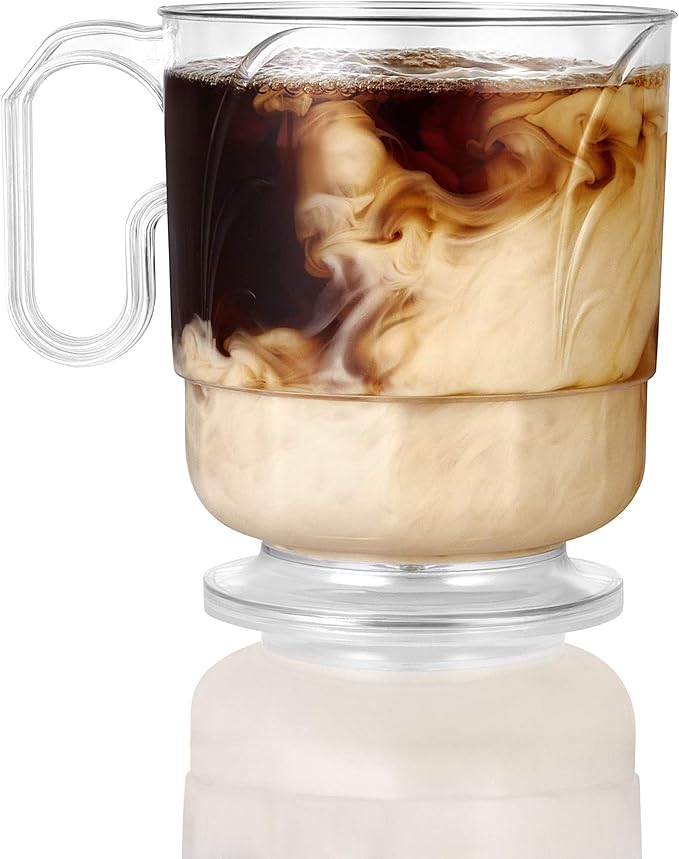 Lillian Signature Collection 40 Count Elegance Coffee Mug, 8-Ounce, Clear
