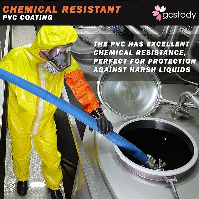 Extra-Long PVC Chemical Gloves Multi-Size Bundle - M & L