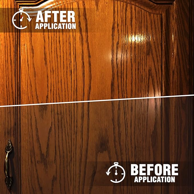 Milsek Furniture Polish and Wood Cleaner with Orange Oil - Multipurpose Cleaning Supplies for Home and Household from Hardwood Floors to Kitchen Cabinets- 12 Fl Oz (Pack of 12)