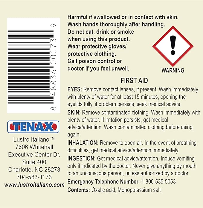 Lustro Italiano Etch Remover, 8 Ounce