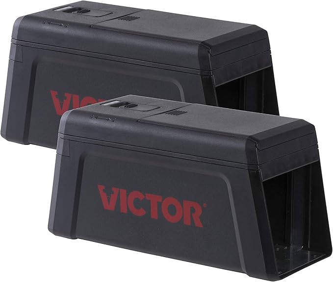 Victor M241 Indoor Electronic Humane Rat and Mouse Trap - No Touch, No See Electric Rat and Mouse Trap - 2 Pack