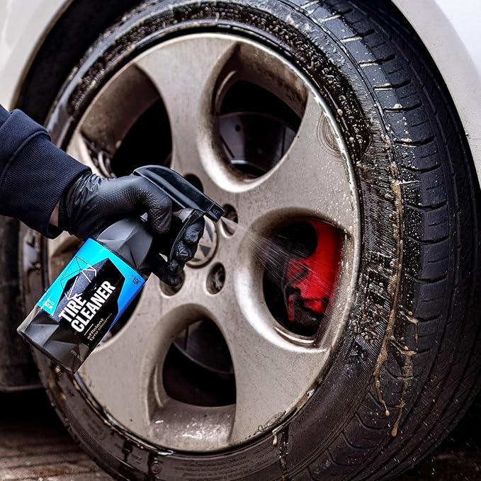 Gyeon Tire Cleaner Kit Advanced Rubber Cleaner For Tires Trim Mats Restores Deep Clean And Preparation Removes Embedded Dirt Grime Dressing Residue Long Lasting Results Detailing Essential