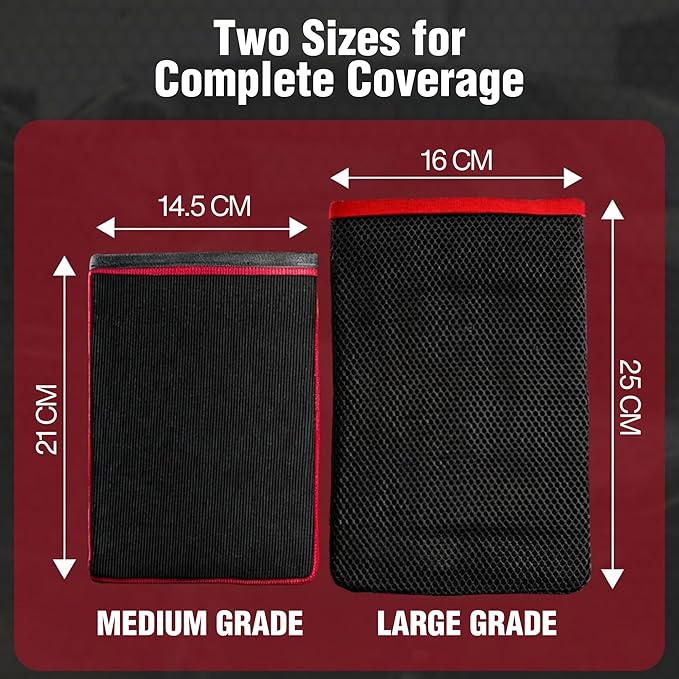 Premium Clay Mitt Auto Detailing (2 Pack) – Medium & Mesh Grade Synthetic Clay Mitts, Clay Bar Mitt Alternative for Car Detailing, Paint, Glass & Wheels | Clay Detailing Glove Set
