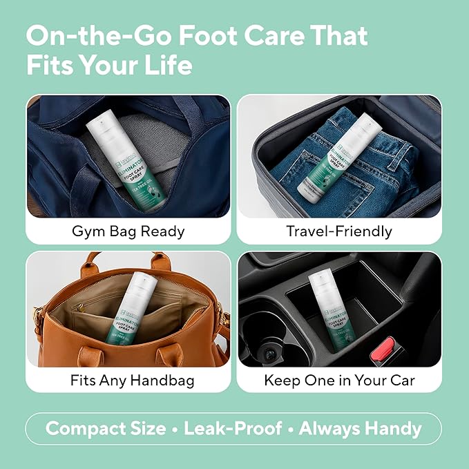 Lavinso Athlete’s Foot Care Spray with Tea Tree Oil – Shoe Deodorizer & Foot Odor Eliminator for Smelly Feet – Deodorant with Natural Ingredients