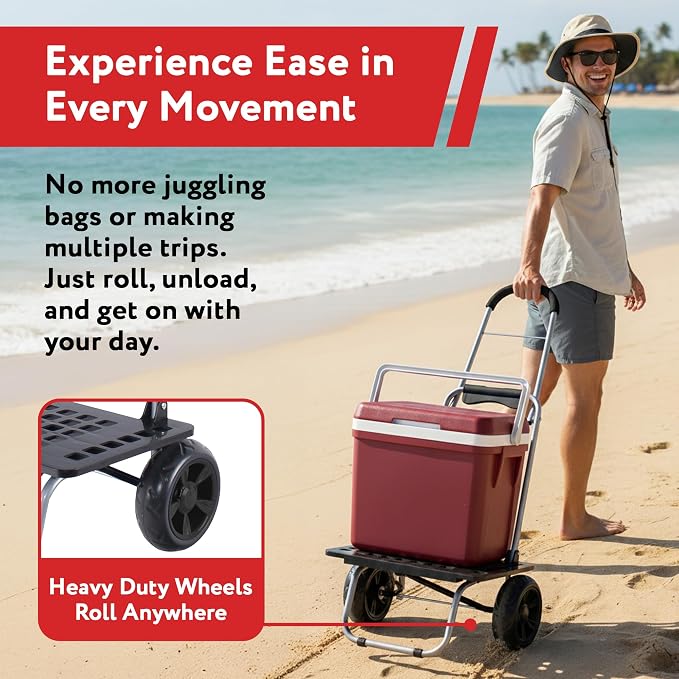 dbest Products Bigger Trolley Dolly MM, Black Handtruck Hardware Garden Utility Cart