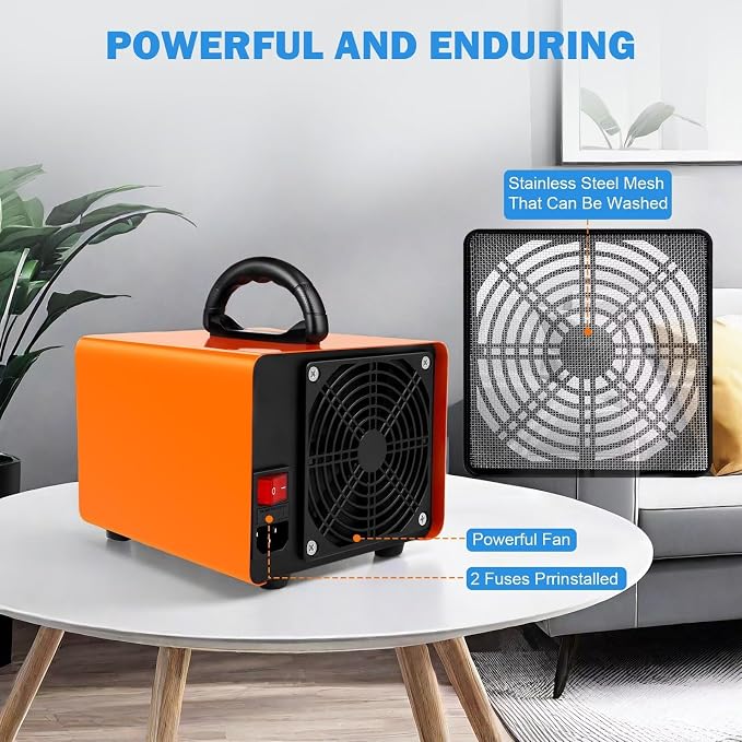 Ozone Generator 160,000mg/h, Ozone Machine Odor Removal Ozone Odor Eliminator Ozonator Air Ionizer Deodorizer for Home/Car/Smoke/Pet Odor