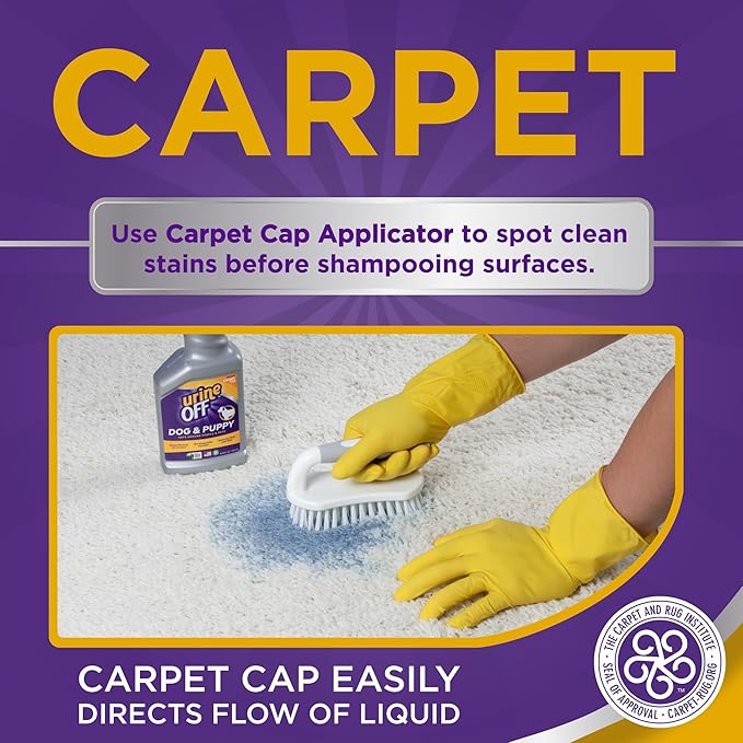 urineOFF Puppy & Dog Odor & Stain Remover| Fresh Scent Carpet Cleaner Spray | Bio Enzymatic Stain & Urine Odor Eliminator | Pet Safe Cleaner | 1 gal.