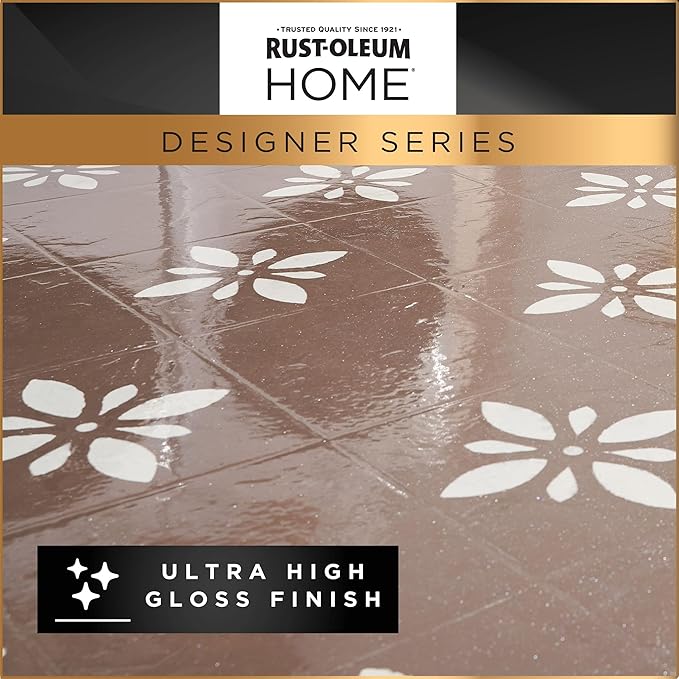 Rust-Oleum 391503 Home Designer Series Floor Coating Kit, High Gloss White