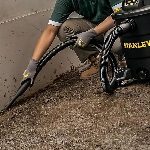 STANLEY 12 Gallon 5.5 Peak HP Wet/Dry Vacuum, 3 in 1 Shop Vacuum Blower,1-7/8"x6 Hose, Range for Garage, Carpet Clean, Workshop with Vacuum Attachments-SL18199P