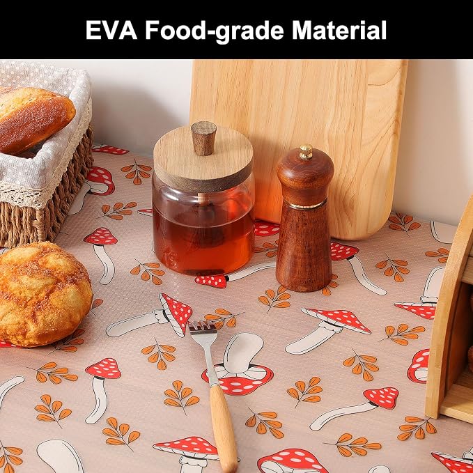 Cooyes Shelf Liner – Non-Slip Cabinet & Drawer Liner for Kitchen – Non-Adhesive Waterproof Shelf Paper with Modern Pattern – Durable EVA Cabinet Mat – Easy to Cut (Burgundy,11.8" W x 236" L)
