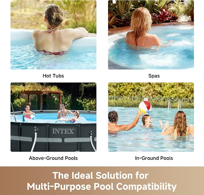 MOVA Handler V10 Cordless Pool Vacuum, 18.5 GPM Suction, Transparent Suction Head & 5.9ft Telescopic Pole and Skimmer Net, 60min Runtime, Handheld Rechargeable Pool Cleaner for All Pool Types, IPX8