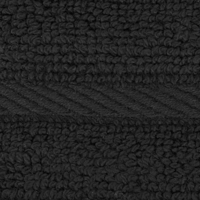 All Clad Premium Solid Dish Cloth Set: Highly Absorbent, Super Soft - 100% Turkish Cotton Terry Looped, 13"x14" Dish Towels for Cleaning & Drying Dishes, Pans, Glassware, or Counters, 6-Pack, Black