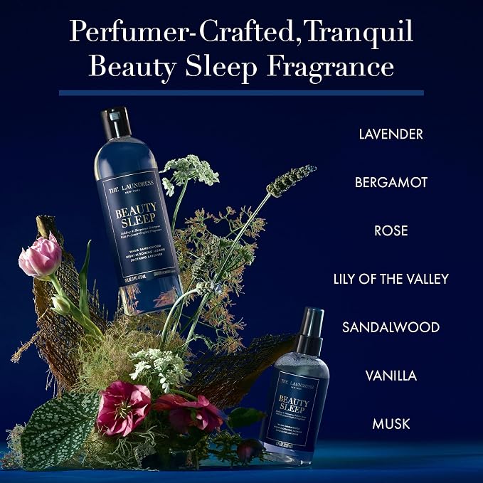 The Laundress Beauty Sleep Luxury Laundry Detergent, Bedding & Sleepwear Concentrated Enzyme Bio-Based Formula, Lavender & Sandalwood Fragrance Blend, Stain Remover, 16 Oz, 15 Loads, (Pack of 2)