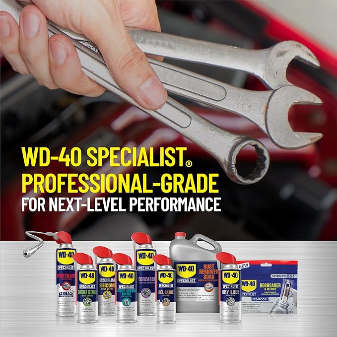 WD-40 Specialist Rust Remover Soak, One Gallon [4-Pack]