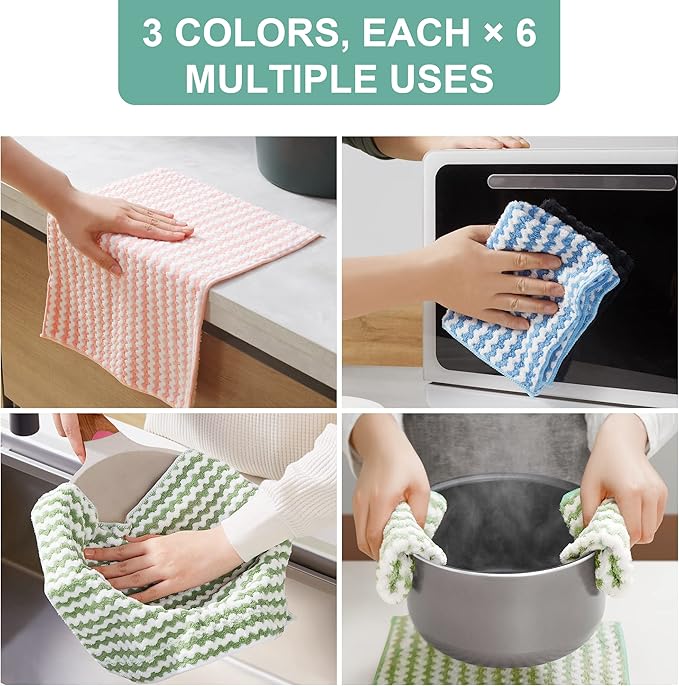 JOYMOOP Mop and Bucket with Wringer Set with 18pcs-Microfiber Cleaning Cloth, Househould Cleaning Tool of Floor Mop and Kitchen Towels