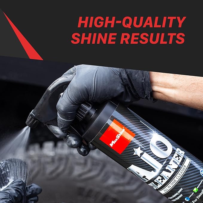 Maxshine All-in-One Cleaner Spray | 16oz, White | Biodegradable Formula, Interior & Exterior Use, Fresh Scent | Removes Grime & Stains for Car Detailing