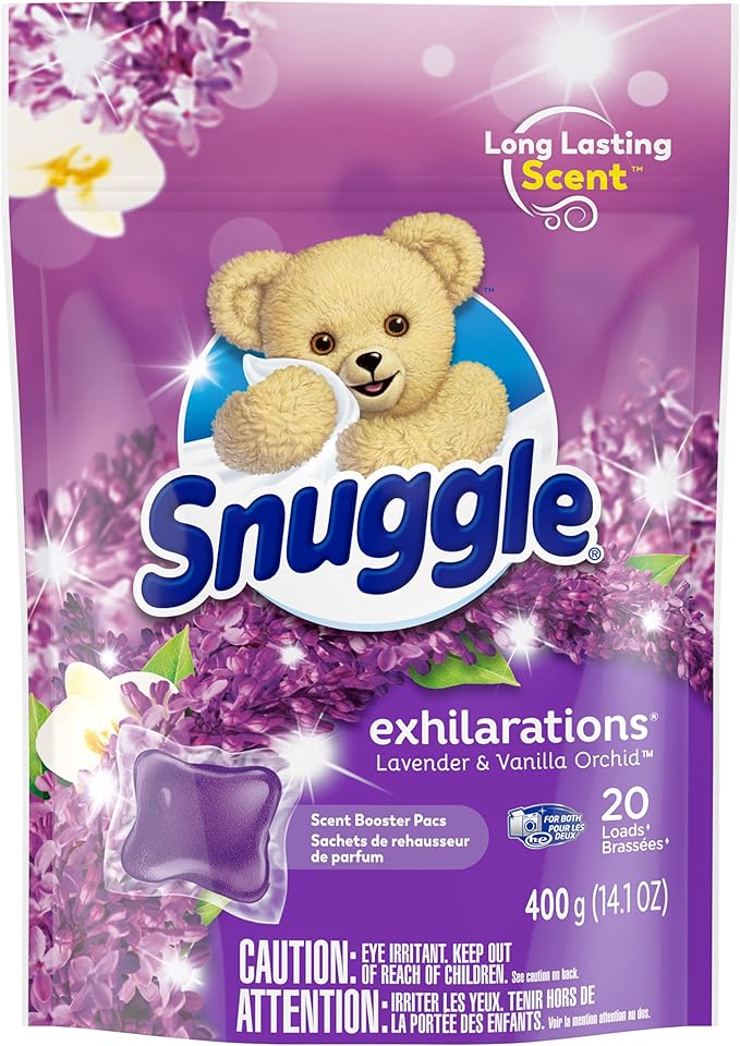 Snuggle Exhilarations in Wash Laundry Scent Booster Pacs, Lavender & Vanilla Orchid, 20 Count