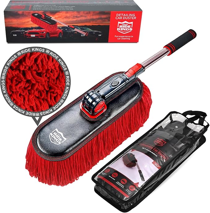 Car Duster with Red Car Detailing Brush