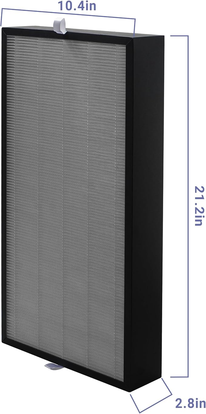 2 Pack 1608 Replacement Filter Compatible with Inofia 1608 PM1608 Air Purifier, Included 2-in-1 H13 True HEPA Filter and activated carbon Filters
