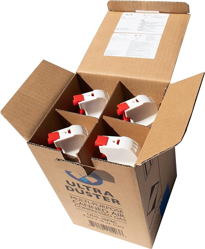 Ultra Duster Canned Air Industrial Strength 10oz 4 Pack Y