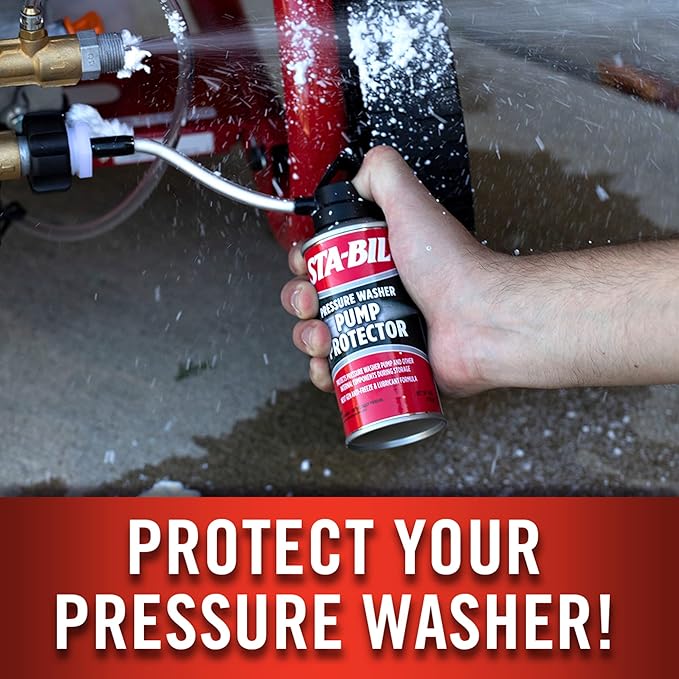 STA-BIL Pump Protector - Protects Pressure Washer Pumps and Other Internal Components During Storage, Next Gen Anti-Freeze and Lubricant Formula, 4oz (22007)