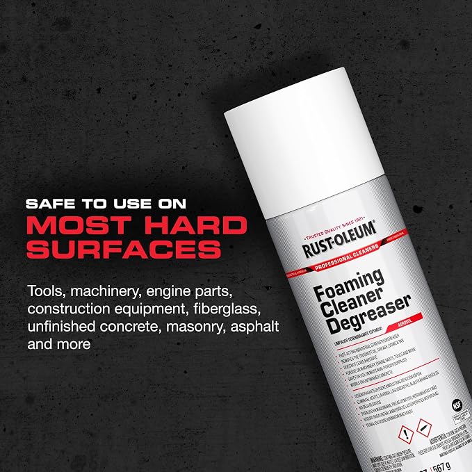 Rust-Oleum Professional Cleaners Foaming Cleaner Degreaser | 20oz Aerosol Can | Professional Strength
