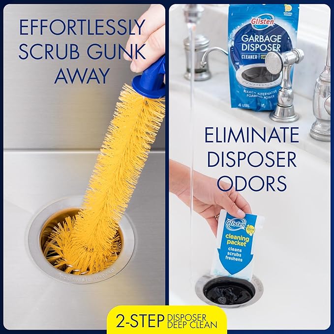 Mr. Scrappy Garbage Disposal Brush and Disposer Care Kit