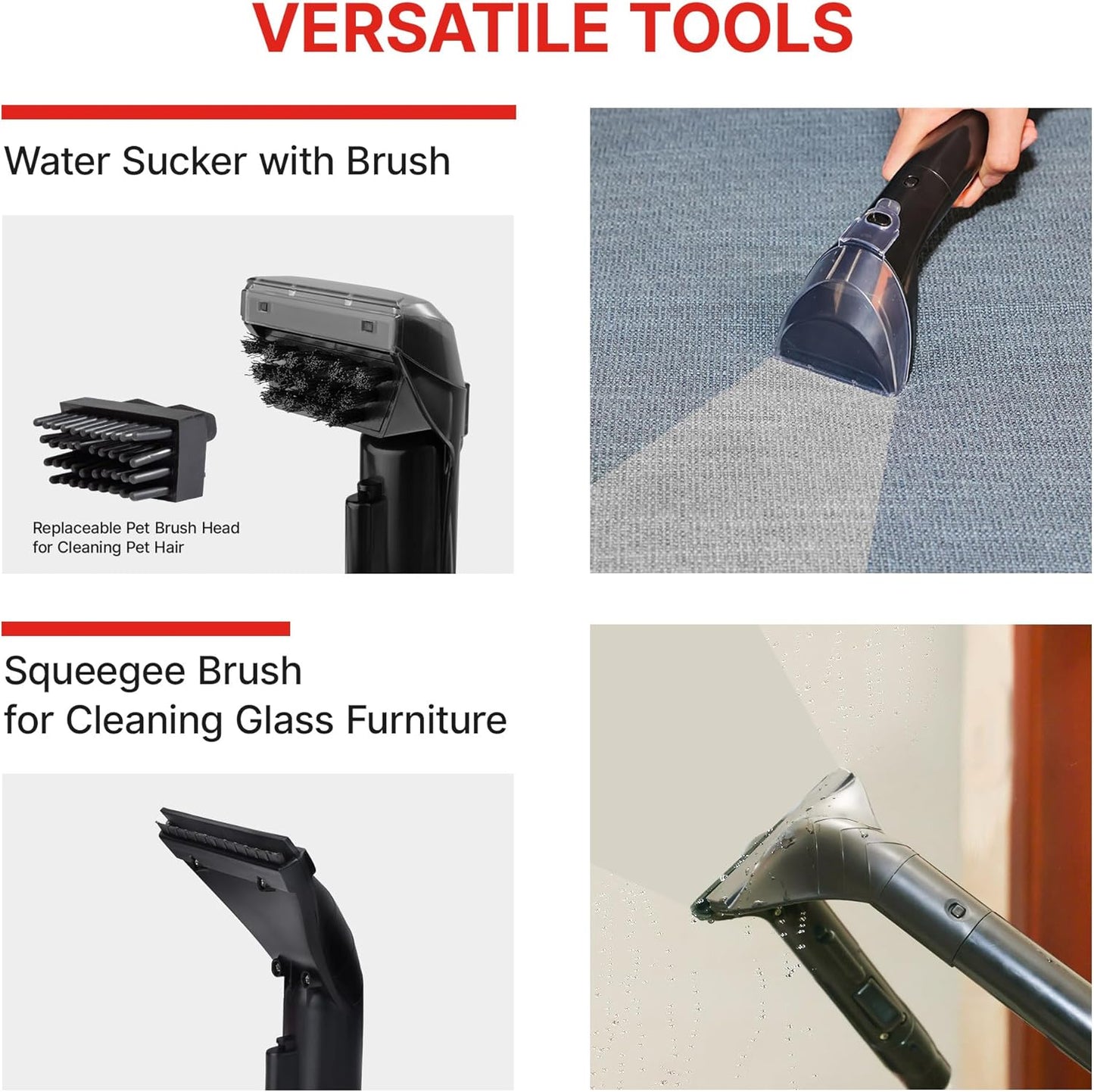 Shop-Vac Portable Carpet and Upholstery Cleaner Machine, Powerful Spot Cleaner for Pet Stains, Sofa, Rug, Mattress, Curtain and Window, Lightweight with One Cleaner Solutions