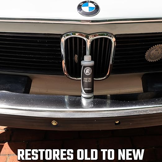 ExoForma Metal Polish Cleaner Cream - Car Chrome Cleaner & Polish | Metal Polishing Compound That Restores Chrome, Revive The Shine, 8 Oz