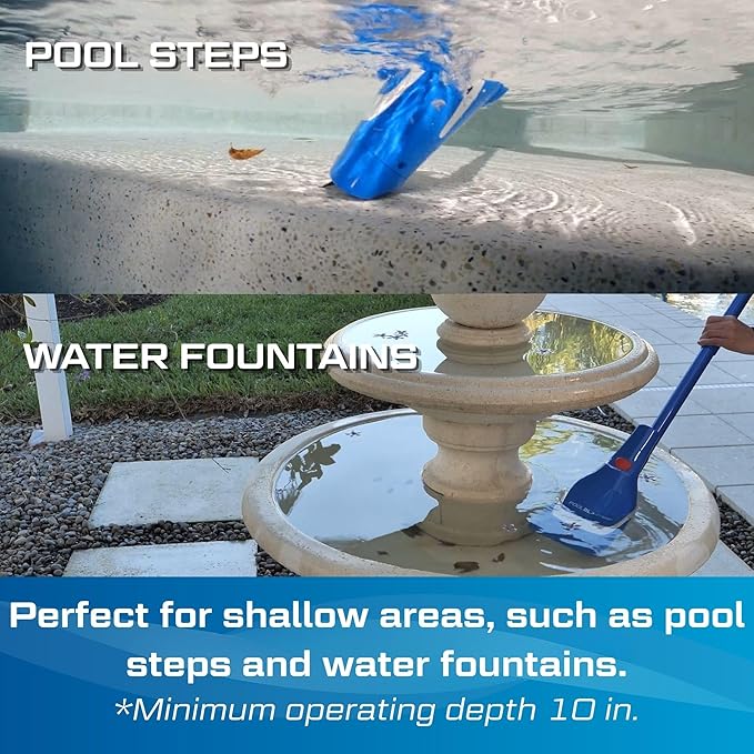 NEW 2026 Pool Blaster Aqua Broom Recharge G2 - Cordless Spa & Hot Tub Vacuum, Integrated One-Piece Design, Double Debris Capacity, Rechargeable Lithium-Ion, 40 Min Runtime