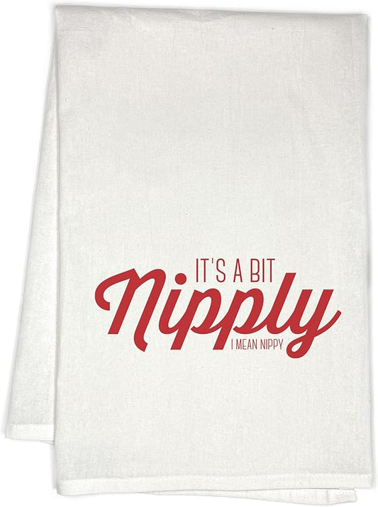 Nipply Christmas Holiday Kitchen Towel