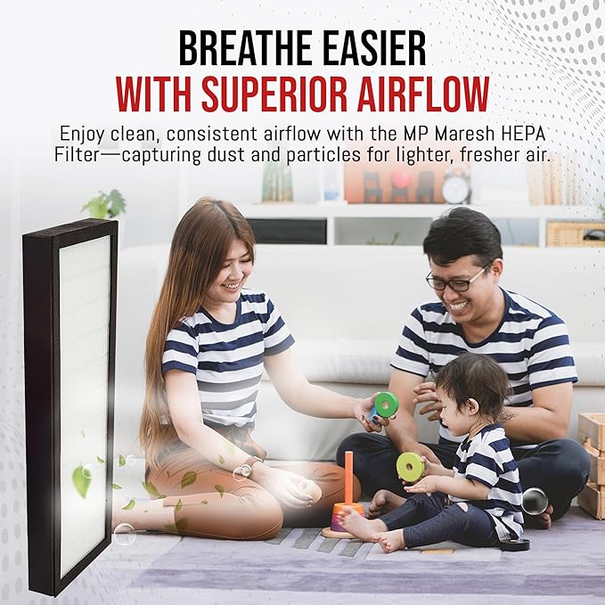 MP Maresh Products WK17001QPC HEPA Filter Replacement for Oreck V35729 Air Purifier - For Dust, and Particles, Premium HEPA Filter, Durable Design, Easy to Install - White 1-Pack