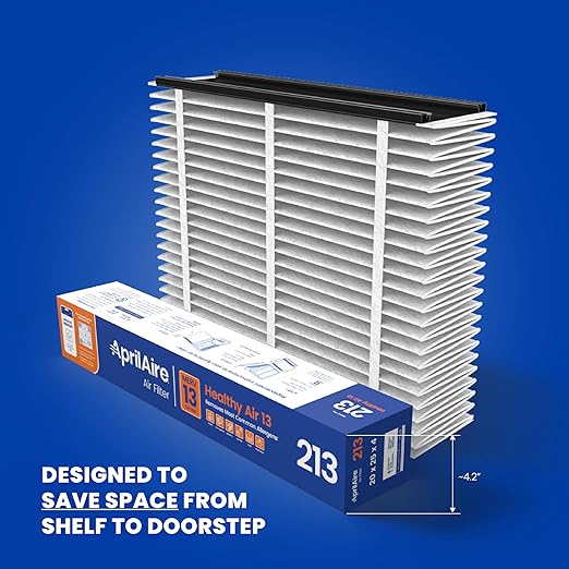 AprilAire 213 Replacement Filter for AprilAire Whole House Air Purifiers - MERV 13, Healthy Home Allergy, 20x25x4 Air Filter (Pack of 4)