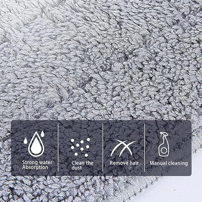Mop Pads 32 inch Replacement 6 Pack Replacement Refills Washable Microfiber Pads Commercial Reusable Refill Fit for Most Flat Mop Frame
