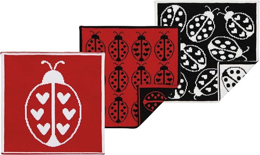 Jubilee Ladybug Knit Dishcloth, 1 EA