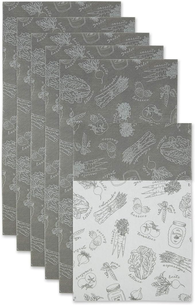 DII Fridge Liner Collection Non-Adhesive, Cut to Fit, Gray Market, 12x24, 6 Piece