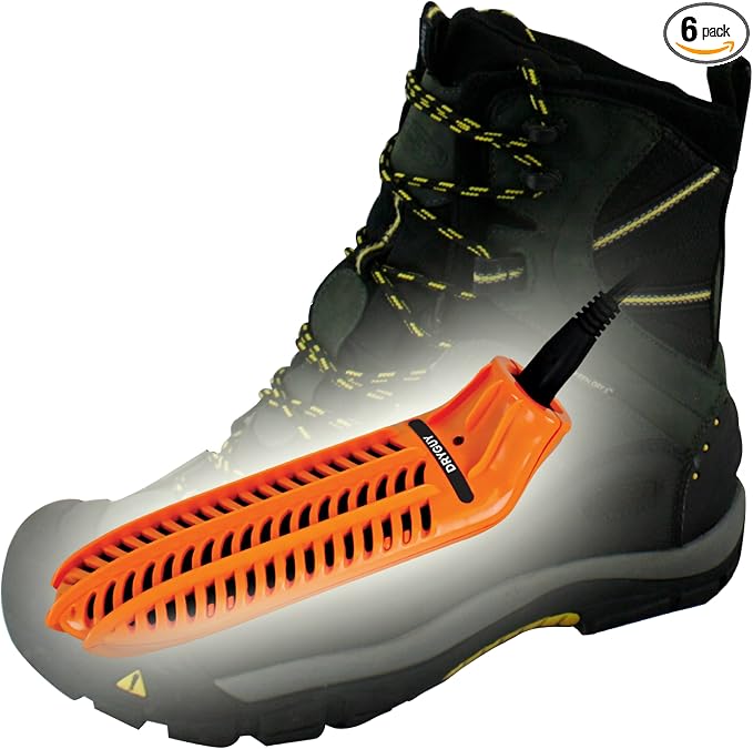DryGuy Travel Dry Boot and Shoe Dryer and Warmer, Orange & Black, One Size (Pack of 6)