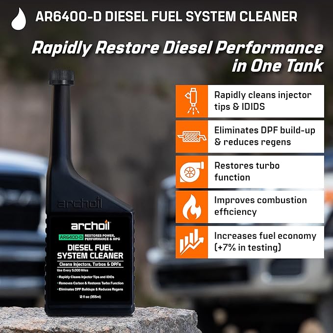 Archoil Diesel Fuel System Kit - AR6400-D (12 oz) + AR6500 (40 oz) - Complete Restoration For All Diesel Engines, Injector Cleaner, Lubricity Improver, DPF & Turbo Deposit Control, Cetane Booster