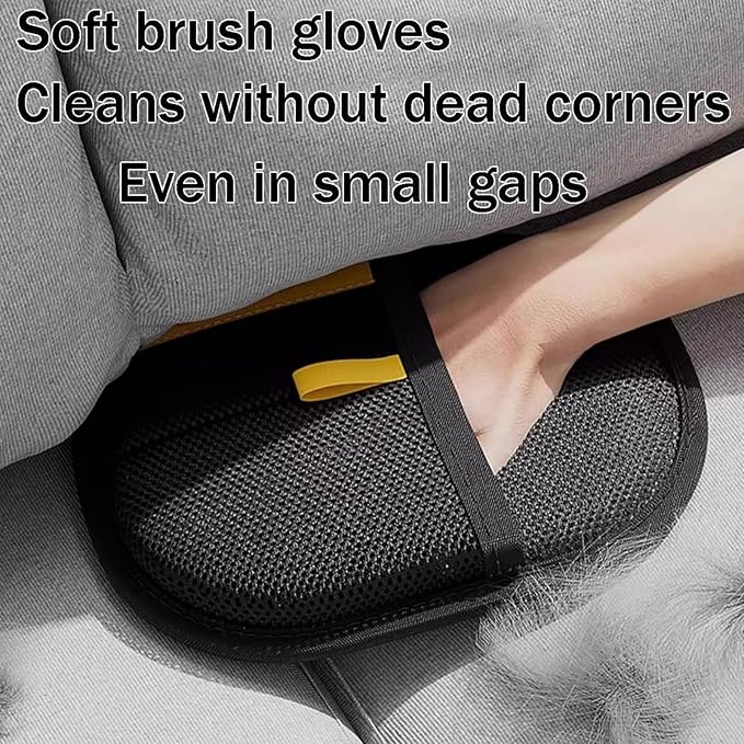 Pet Hair Removal Glove, Pet Hair Remover Gloves for Cats & Dogs, Dogs, Electrostatic Pet Hair Removal Gloves Brush for Pets Hair, Suitable for All Pets (2pcs)