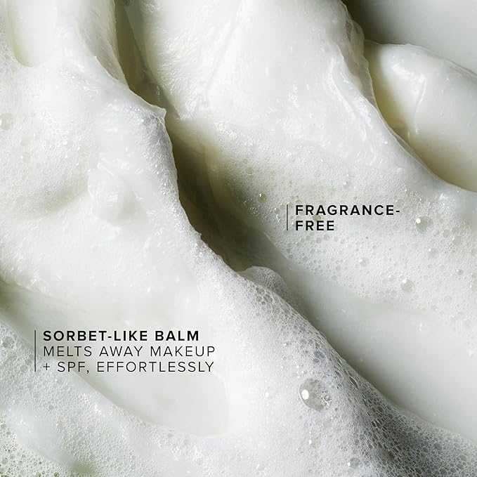 Farmacy Sensitive Skin Makeup Remover Cleansing Balm - Green Clean Waterproof Makeup Remover Balm + Oil Cleanser for Face - Melts Make Up + SPF - Hydrates + Softens Skin - Fragrance-Free (30ml)