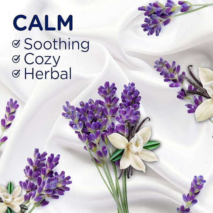 Downy Calm In-Wash Laundry Scent Booster Beads, Soothing Lavender and Vanilla Bean scent, 12.2 OZ, laundry scent beads, Long-lasting Freshness (Packaging May Vary) (Pack of 4)