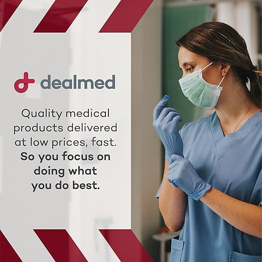 Dealmed Nitrile Gloves – Pallet of Size Medium Disposable Nitrile Gloves, Non-Irritating Latex Free, Multi-Purpose Use for a First Aid Kit and More (84 Cases)